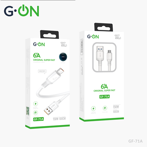 Кабель USB/Micro G-ON GF-71 6A 1м белый