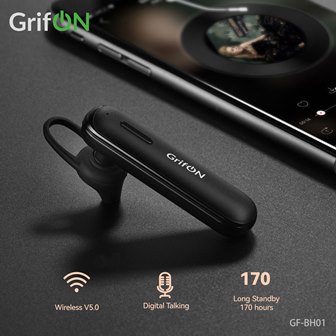 Bluetooth гарнитура GrifON GF-BH01 черная 