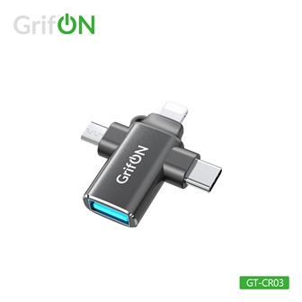Адаптер OTG GrifON GT-CR03 3 in1 чёрный