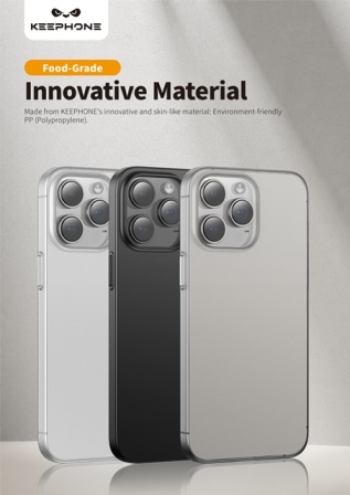 Накладкa Keephone AirBuff/AirSkin для iPhone15 titanium
