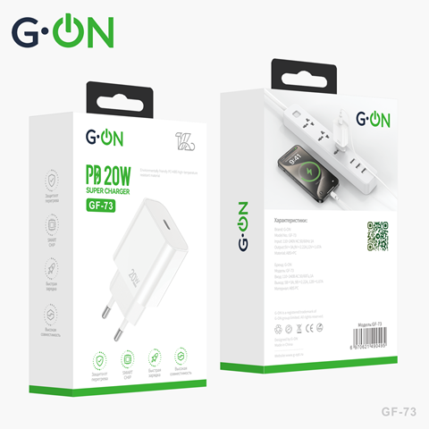 СЗУ USB-C G-ON GF-73 20W белый