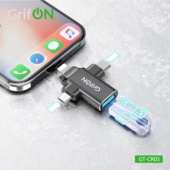 Адаптер OTG GrifON GT-CR03 3 in1 чёрный